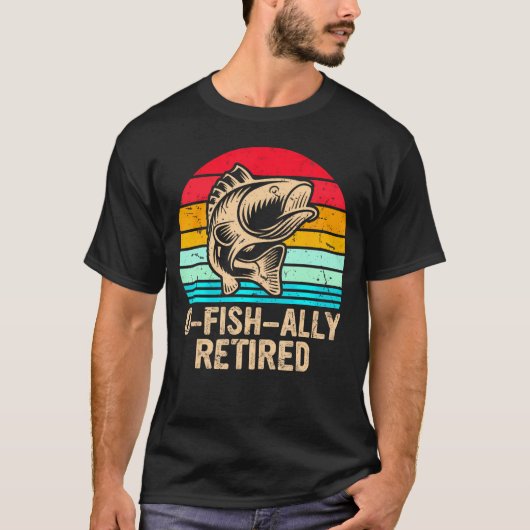 T-shirt O-Fish-Ally Retraite Pêche (Devant)