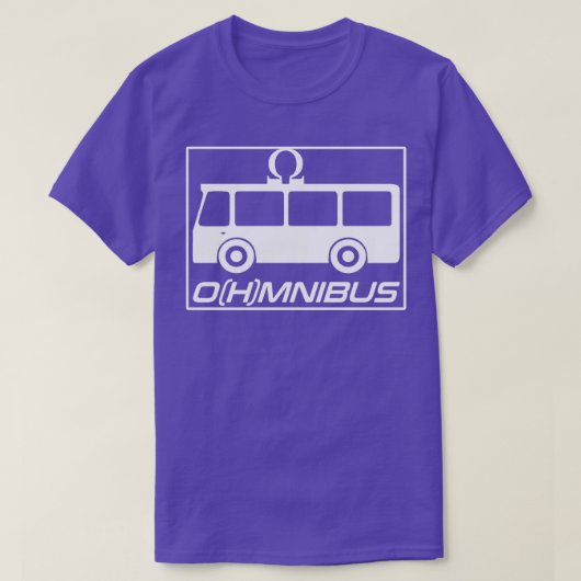 T-shirt O h bus minibus électricité électro (Design devant)