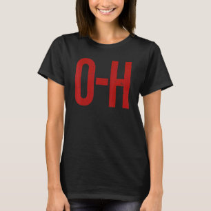T-shirt O H Correspondant Couples Ohio Football Sports Vin