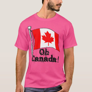 T-shirt O Oh Canada Drapeau canadien Hommes Femmes Enfants