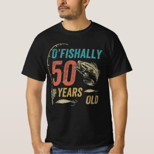 T-shirt O’poisson 50 ans, Funny Pêche papa grand-père