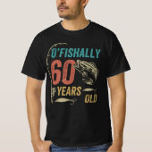 T-shirt O’poisson 60 ans, Funny Pêche papa grand-père (Devant)