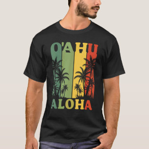 T-shirt Oahu Aloha Hawaiian Island Palm Beach Holiday