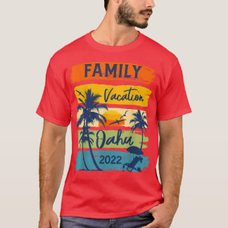T-shirt Oahu Hawaii Hawaii Vacation Hawaiian 2022 Famille