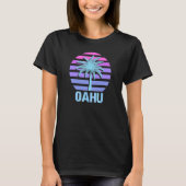 T-shirt Oahu Vacances Vaporwave Esthétique 1 (Devant)