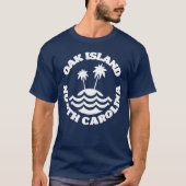 T-shirt Oak Island, Caroline du Nord (Devant)