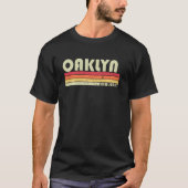 T-shirt Oaklyn Nj New Jersey Funny City Home Root  Retro 7 (Devant)