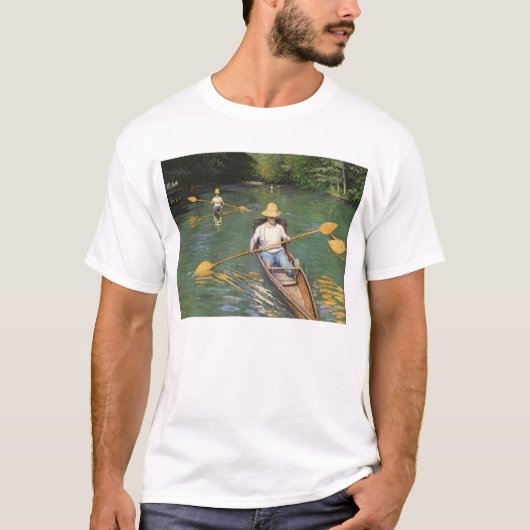 T-shirt Oarsmen par Gustave Caillebotte, Art Vintage (Devant)