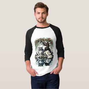 T-shirt Oasis de la famille des loups sereins dans la natu