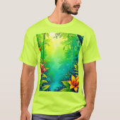 T-shirt Oasis de la jungle tropicale luxuriante (Devant)