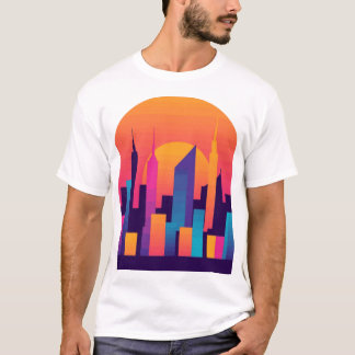 T-shirt Oasis urbaine : Design urbain stylisé