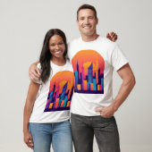 T-shirt Oasis urbaine : Design urbain stylisé (Unisexe)