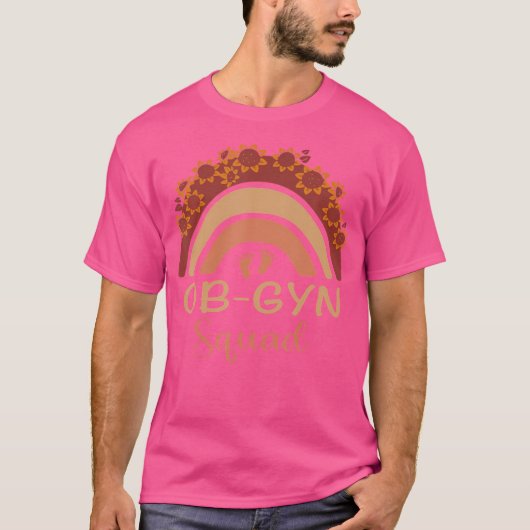 T-shirt Ob Gyn Squad Rainbow Gynécologue Ob Gyn Doctor Sq (Devant)