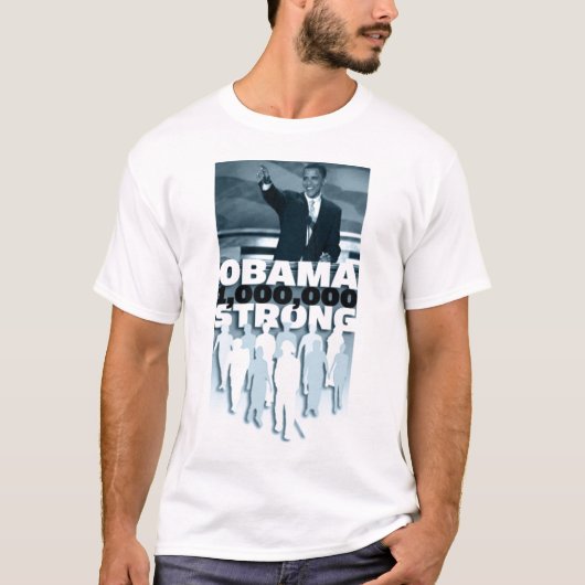 T-shirt Obama 1.000.000 fort (Devant)