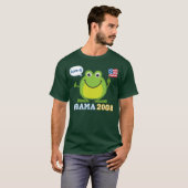 T-shirt Obama 2008 Amour-il grenouille (Devant entier)