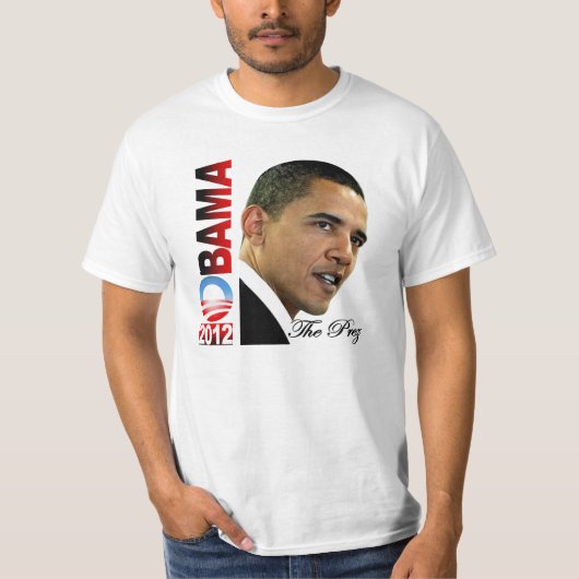 T-shirt Obama 2012 - Le Prez (Devant)