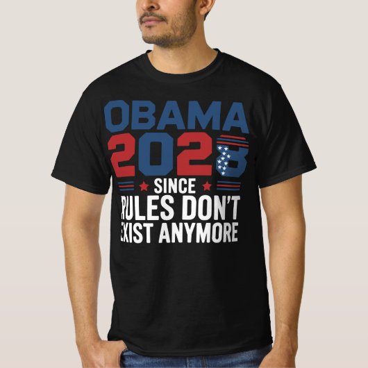 T-shirt Obama 2028 Puisque les règles n'existent plus (Devant)