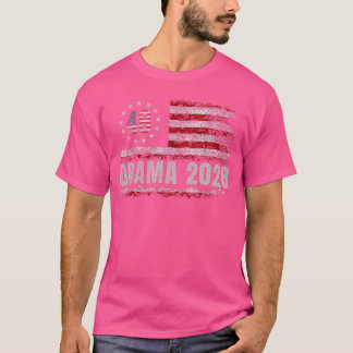T-shirt Obama 48 Drapeau Américain Obama Pour 2028