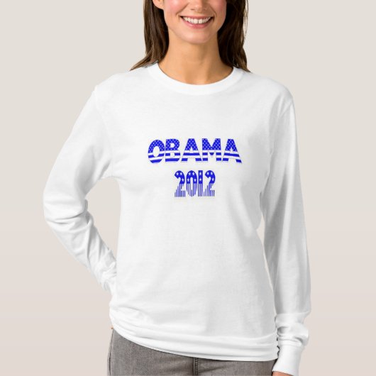 T-shirt Obama a ton dos 2012 long vernis (Devant)