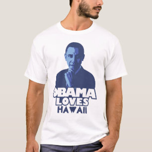 T-shirt OBAMA AIME Hawaï