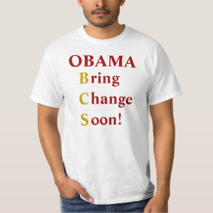 T-shirt OBAMA apportent le changement bientôt !