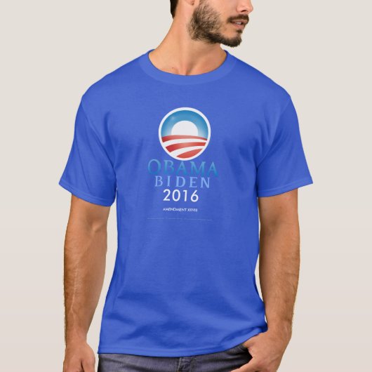 T-shirt Obama Biden 2016 (Devant)