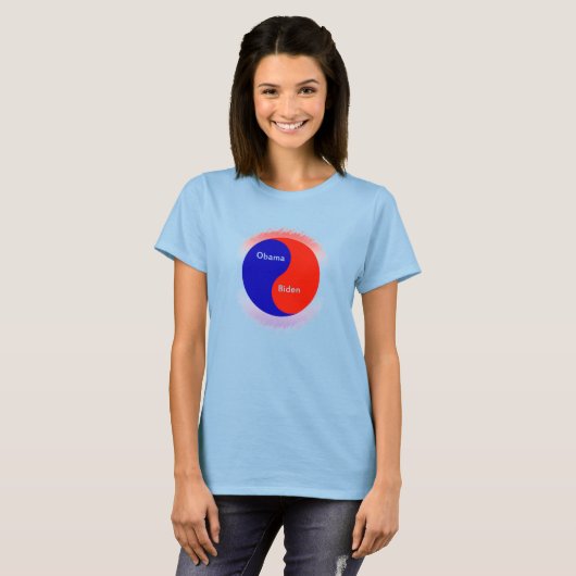 T-shirt Obama ~ Biden Yin Yang (Devant entier)