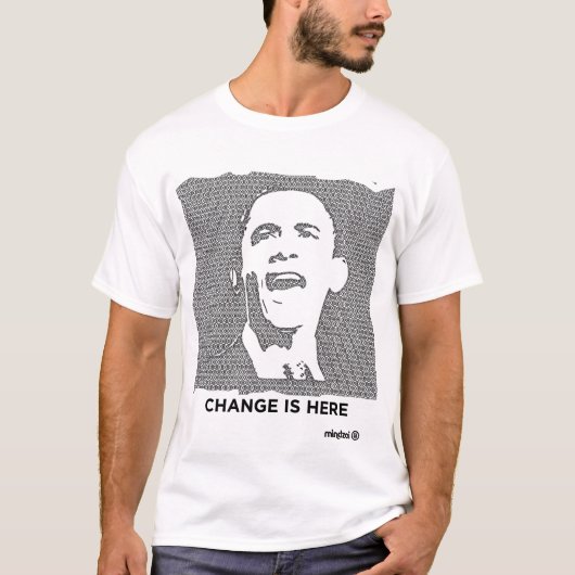 T-shirt Obama : Changez est ici (Devant)
