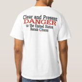 T-shirt Obama - chemise de danger clair et actuel (Dos)