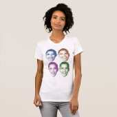 T-shirt Obama coloré fait face (Devant entier)