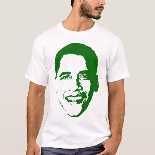 T-shirt Obama en vert (Devant)