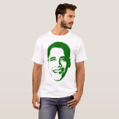 T-shirt Obama en vert (Devant entier)