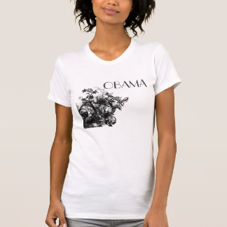 T-shirt OBAMA-Fleurs