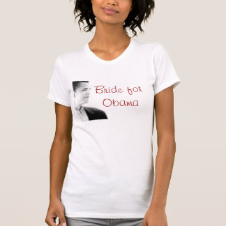 T-shirt obama, jeune mariée pour Obama