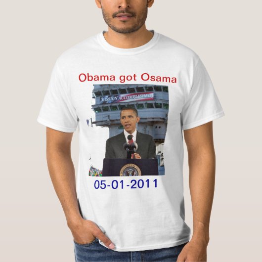 T-shirt Obama - mission accomplie (Devant)