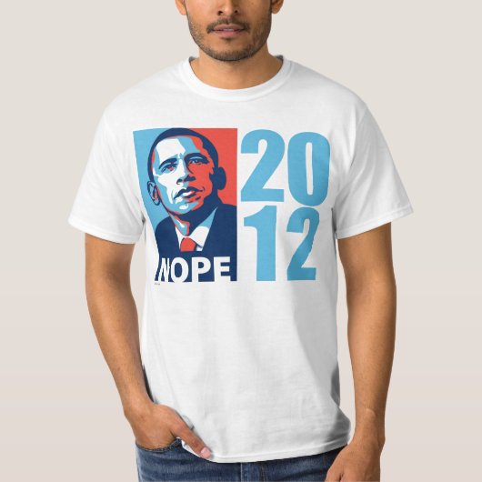 T-shirt Obama NOPE 2012 (Devant)