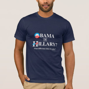 T-shirt Obama ou Hillary - quelle différence il fait