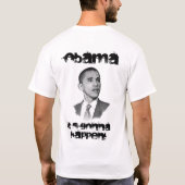 T-shirt OBAMA par Michael Cavender - customisé (Dos)