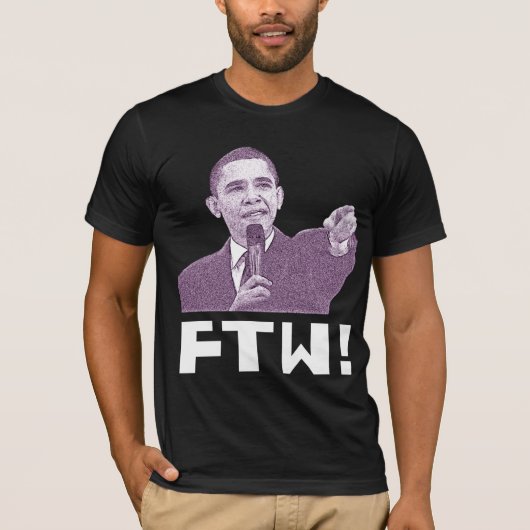 T-shirt Obama Pour La Victoire ! (magenta) (Devant)