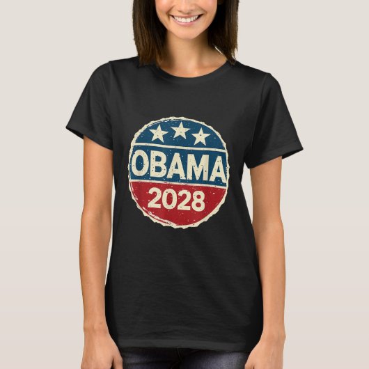 T-shirt Obama pour le président 2028 Obama 2028 (Devant)