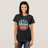 T-shirt Obama pour le président 2028 Obama 2028 (Devant entier)