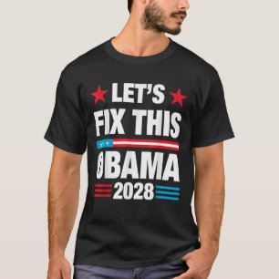 T-shirt Obama Retro Vintage Patriotic 2028 Réparons cela
