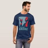 T-shirt Obama : sa chaussure a cassé (Devant entier)