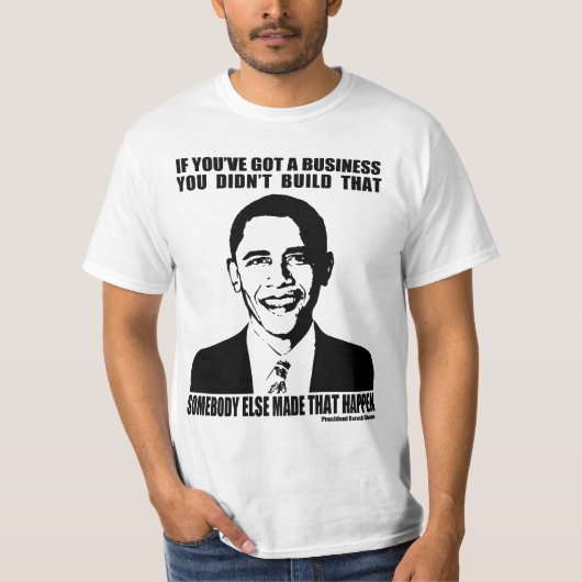 T-shirt Obama sur des affaires (Devant)