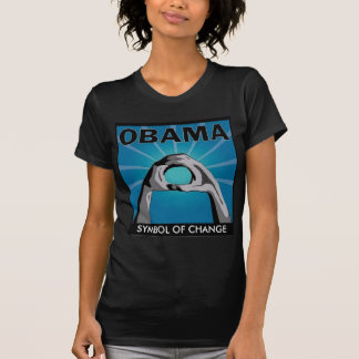 T-shirt OBAMA, SYMBOLE du CHANGEMENT - customisé
