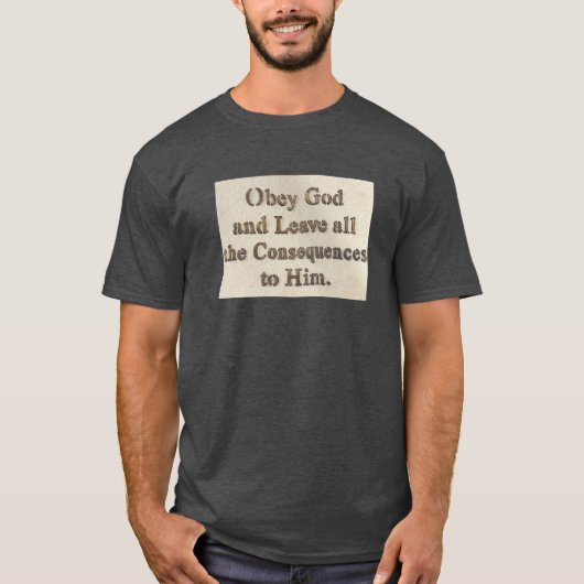 T-shirt Obéir à Dieu (Devant)