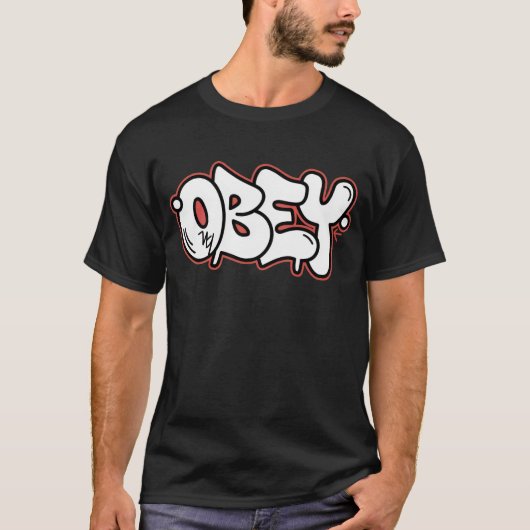 T-shirt Obéir - Graffiti (Devant)