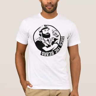 T-shirt Obéissez la pièce en t des hommes de barbe