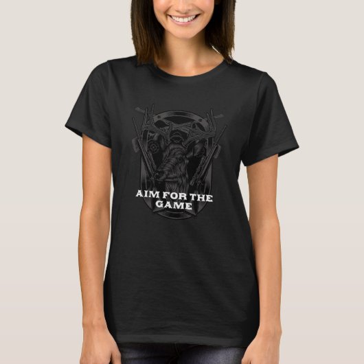T-shirt Objectif de la chasse de jeu Amis chasseur Faune (Devant)