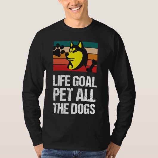 T-shirt Objectif de vie Animaux Tous les chiens Chiens Chi (Devant)